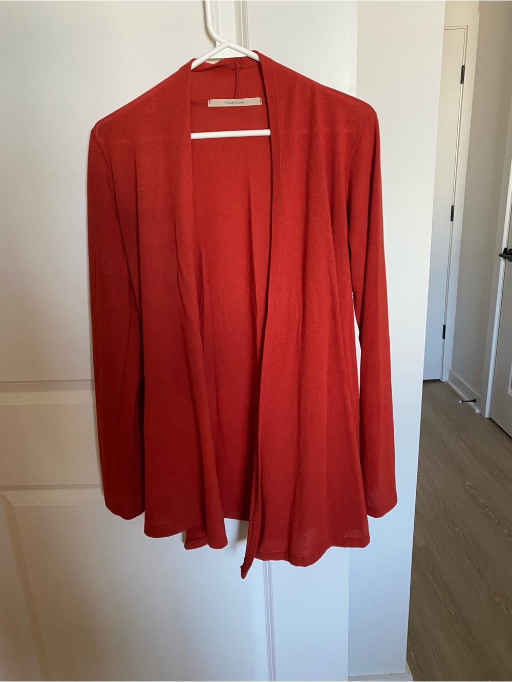 41 Hawthorn Vibrant Coral-Red Knit Top